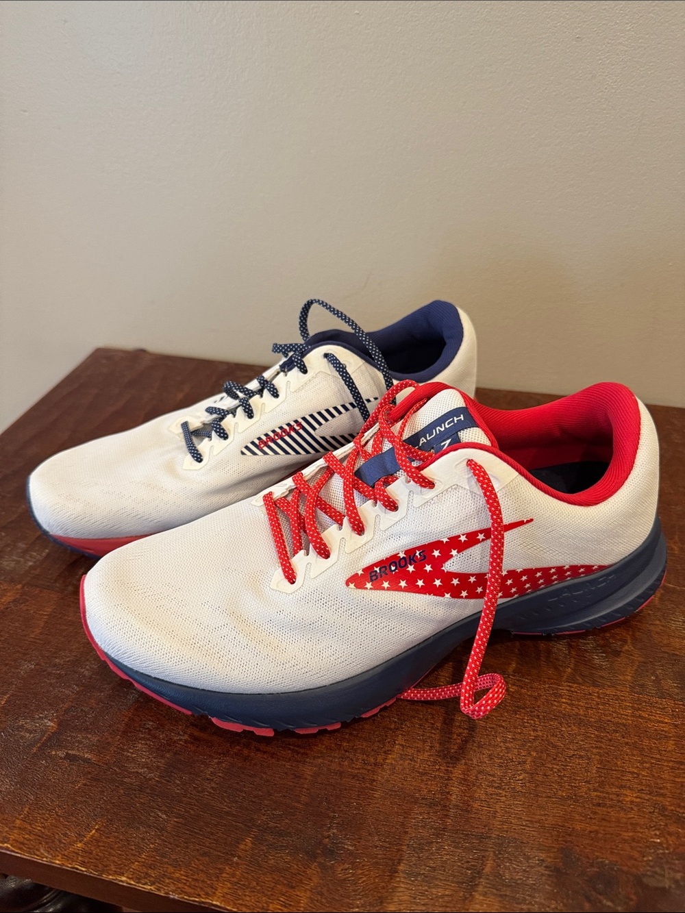 Brooks patriotic adult shoes